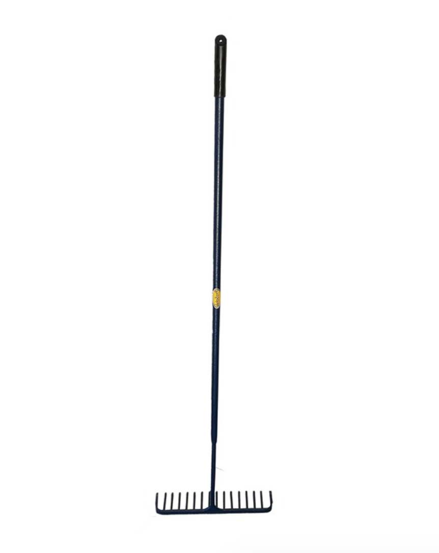 Heavy duty asphalt rake-Steel handle