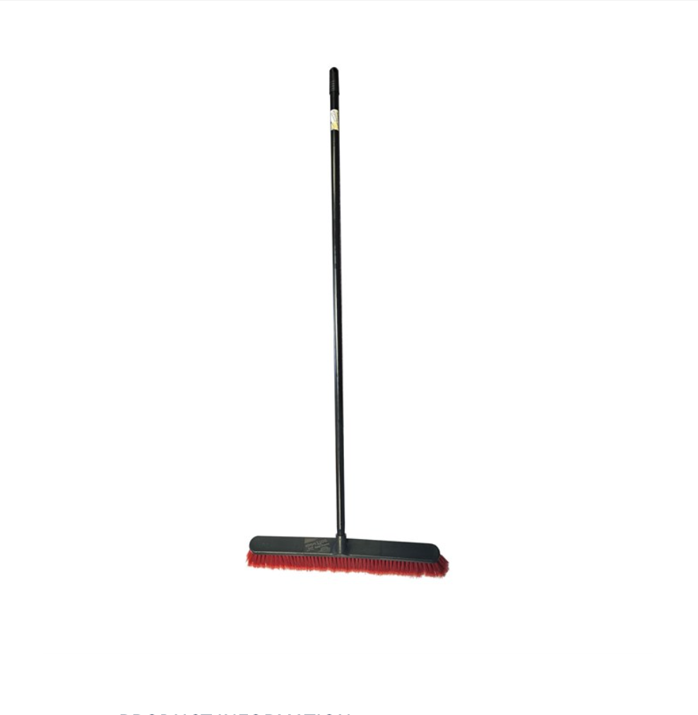 24"HEAVY DUTY SOFT BRISTLE BROOM AND HANDLE