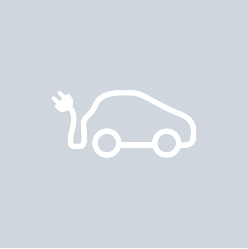 Electric car charging symbol