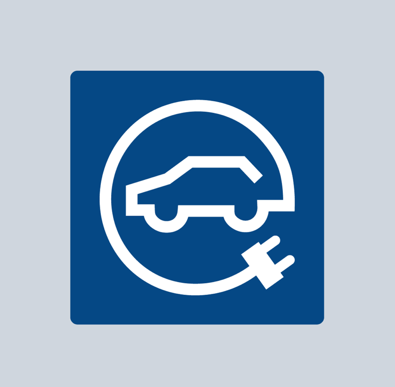 Electric Car Charging Symbol 6